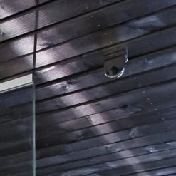 Saunan lasiseinä Vihtan 5 ovi + ylälasi + sivulasi rst jaloilla harmaa