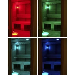Saunan laudevalaistussarja Cariitti VPL30C-G211 LED-värinvaihtoprojektorilla + 11 kuitua