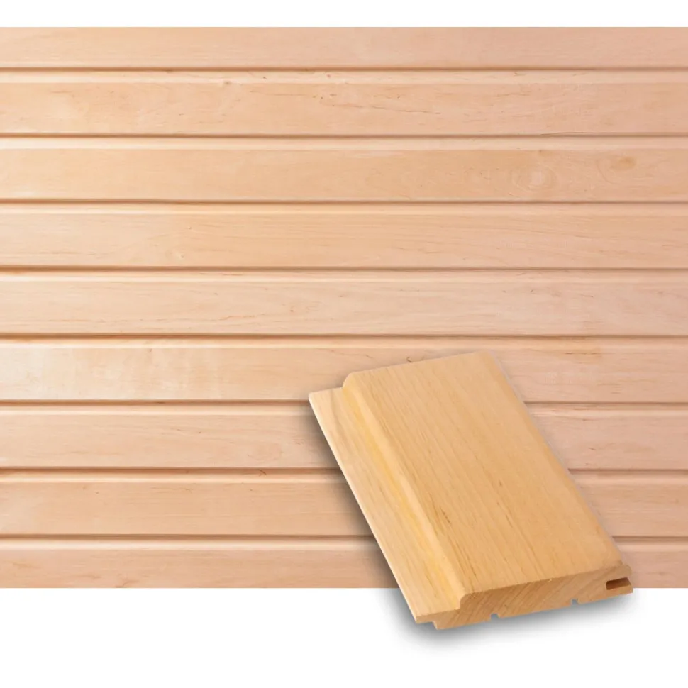 Saunapaneeli Tuuli Sauna STP 15x90mm, tervaleppä, puuvalmis