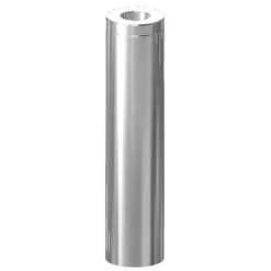 Saunapiipun Hormijakso Schiedel Ø115 mm 1000 mm kirkas ruostumaton teräs