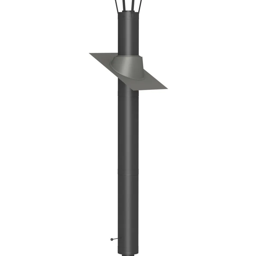Savupiippu/takan piippu Jeremias 3m, Ø150mm, musta