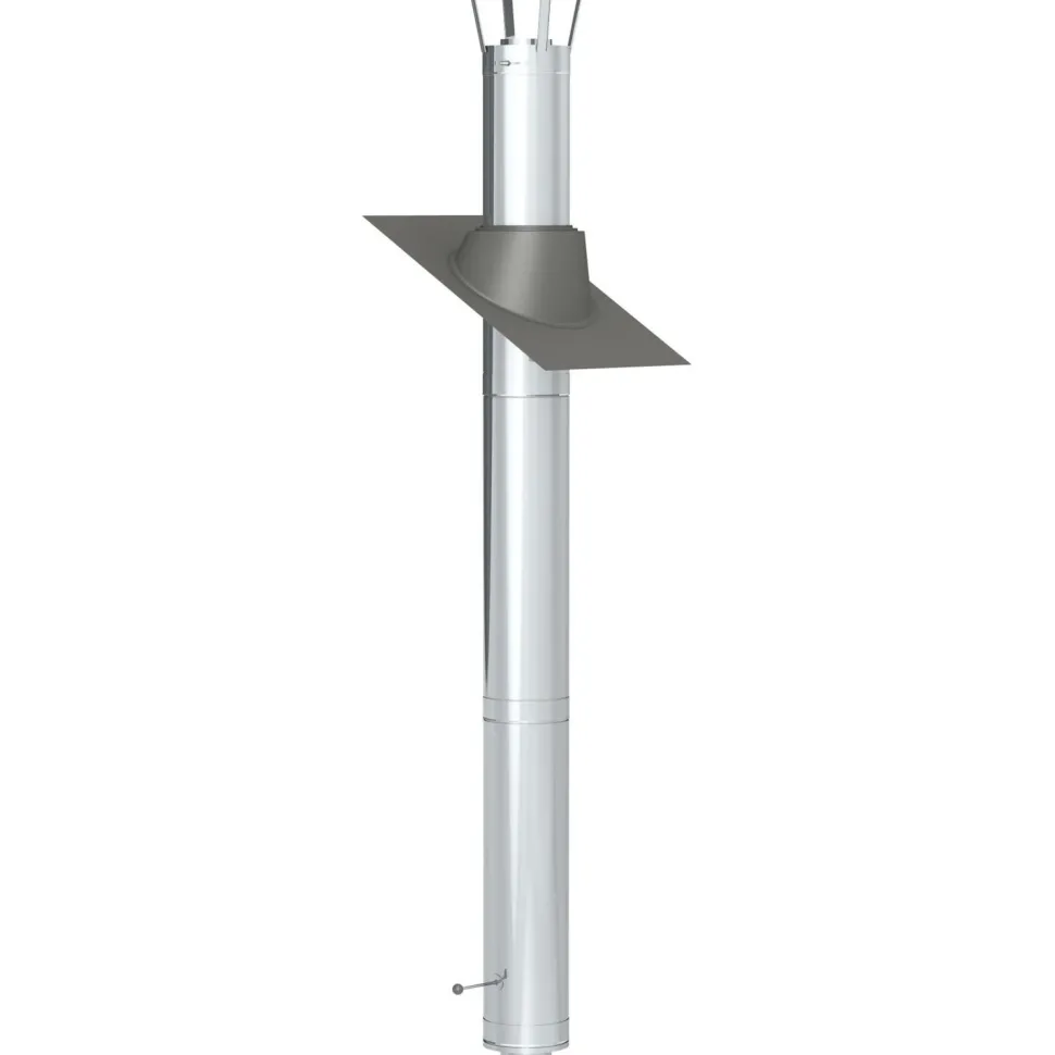 Savupiippu/takan piippu Jeremias 3m, Ø180mm, rst