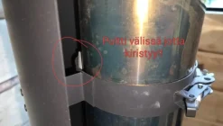 Savuputken suoja Jeremias 750 mm Ø115