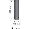 Savuputki/hormi Harvia 0,5 m/115 mm Musta