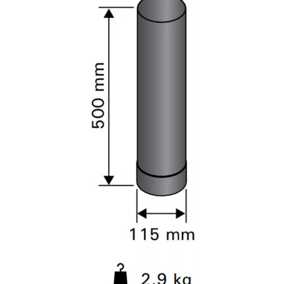 Savuputki/hormi Harvia 0,5 m/115 mm Musta