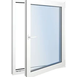 Seicom Classic DK 3K 3-lasinen kippi-ikkuna, PVC, A-malli, leveys 600 mm