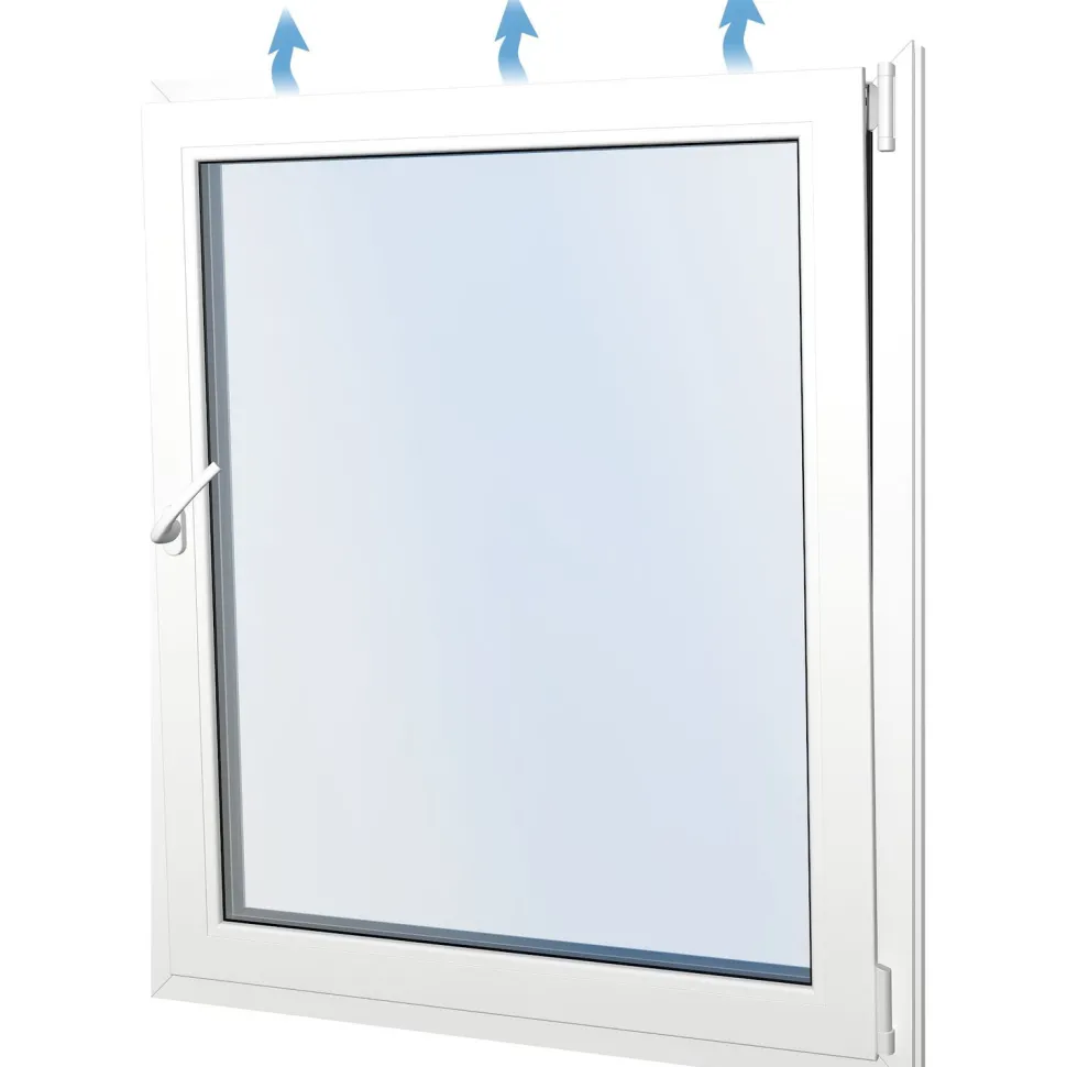 Seicom Classic DK 3K 3-lasinen kippi-ikkuna, PVC, A-malli, leveys 600 mm