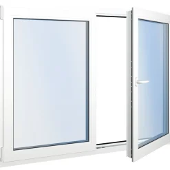 Seicom Classic RO 2K 2-lasinen kippi-ikkuna PVC B-malli yksiaukkoisella karmilla leveys 1700 - 1790 mm