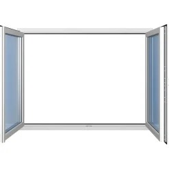 Seicom Classic RO 2K 2-lasinen kippi-ikkuna PVC B-malli yksiaukkoisella karmilla leveys 1700 - 1790 mm