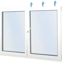 Seicom Classic RO 2K 2-lasinen kippi-ikkuna PVC B-malli yksiaukkoisella karmilla leveys 1700 - 1790 mm