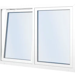 Seicom Classic RO 3K 3-lasinen kippi-ikkuna PVC B-malli yksiaukkoisella karmilla leveys 1600 - 1690 mm