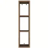 Seinähyllykkö Linento Furniture E3-224, 22.1x90cm, tummanruskea