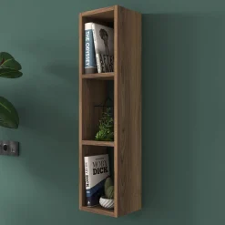 Seinähyllykkö Linento Furniture E3-224, 22.1x90cm, tummanruskea