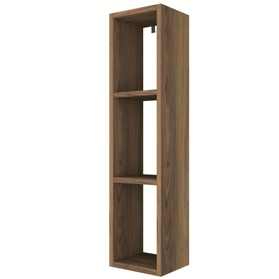 Seinähyllykkö Linento Furniture E3-224, 22.1x90cm, tummanruskea