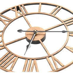 Seinäkello metalli 40 cm kultainen