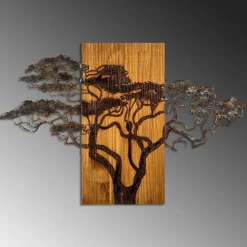 Seinäkoriste Linento Furniture Acacia Tree, monivärinen
