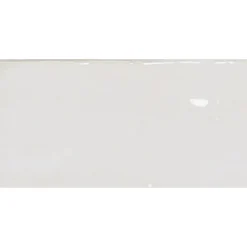 Seinälaatta Pukkila Manacor White kiiltävä strukturoitu 7,5x15 cm