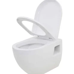 Seinään kiinnitettävä WC-istuin keraaminen valkoinen