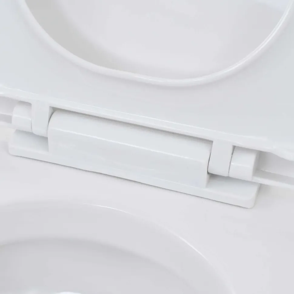 Seinään kiinnitettävä WC ja piilotettu säiliö keramia
