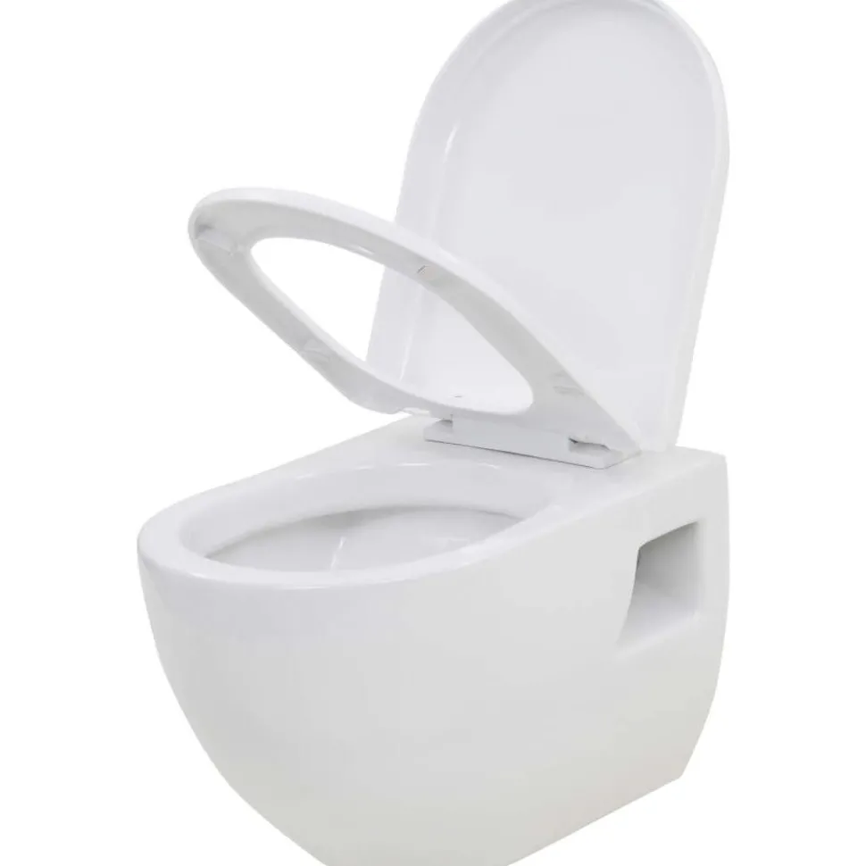 Seinään kiinnitettävä WC ja piilotettu säiliö keramia