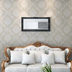 Seinäpeili barokkityylinen 100x50 cm musta
