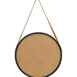 Seinäpeili hihnalla 50 cm musta