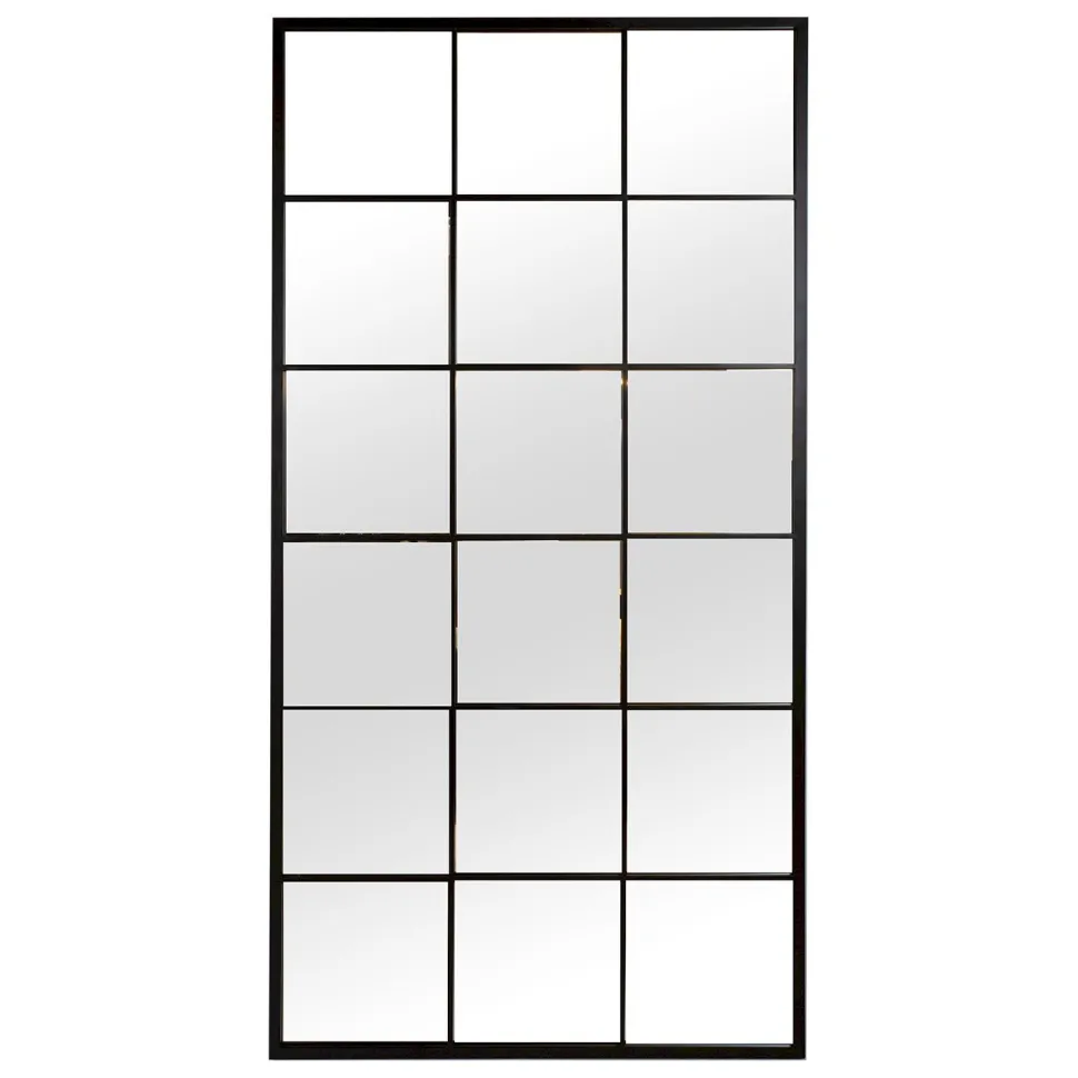 Seinäpeili Home4You Simone, 90x180cm, musta