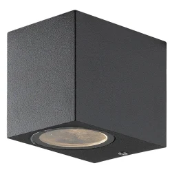 Seinävalaisin Airam Sund, max 11W, GU10, 80x68x93mm, IP44, antrasiitti/kirkas