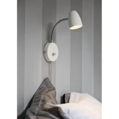 Seinävalaisin Aneta Lighting Sandnes Flex himmennettävä valkoinen