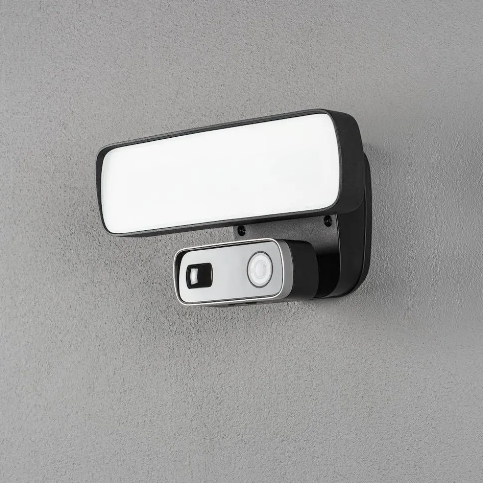 Seinävalaisin Konstsmide Smartlight 7868-750 musta 18W kamera kaiutin mikrofoni