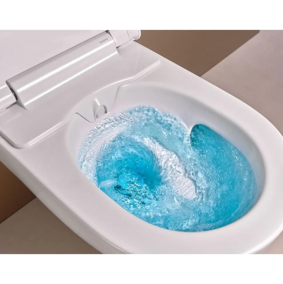 Seinä-WC-istuin Geberit Alba, pesevä, valkoinen