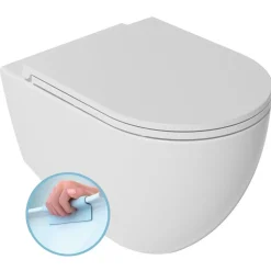 Seinä-WC-istuin Interia Infinity Rimless, huuhtelukaulukseton, matta, eri värejä