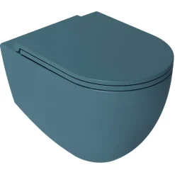 Seinä-WC-istuin Interia Infinity Rimless, huuhtelukaulukseton, matta, eri värejä