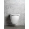 Seinä-WC-istuin Interia Infinity Rimless, huuhtelukaulukseton, valkoinen