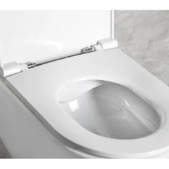 Seinä-WC-istuin Interia Infinity Rimless, huuhtelukaulukseton, valkoinen