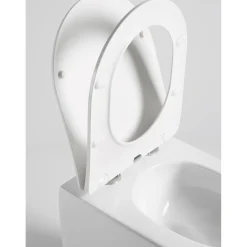 Seinä-WC-istuin Interia Pacho Rimless, soft-close -kannella, eri värejä
