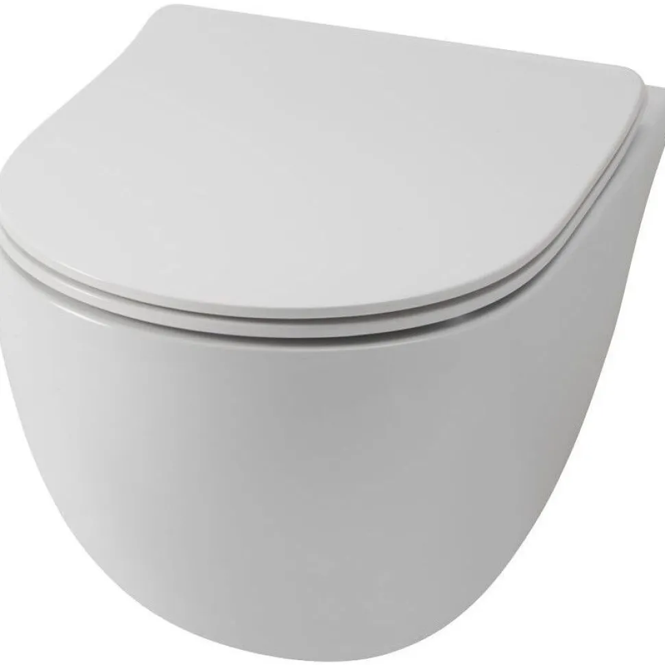 Seinä-WC-istuin Lavabo File 2.0, huuhtelukaulukseton, valkoinen