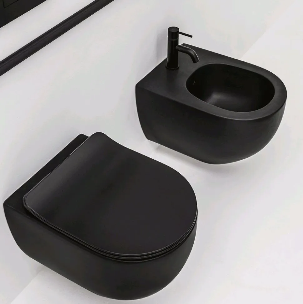 Seinä-WC-istuin Lavabo Glomp Mini, huuhtelukaulukseton, matta, eri värejä