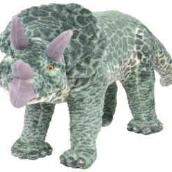 Seisova leludinosaurus Triceratops XXL plyysi vihreä