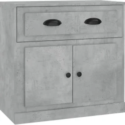 Senkki betoninharmaa 70x35,5x67,5 cm tekninen puu (16428)