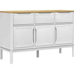 Senkki FLORO valkoinen 114x43x74 cm täysi mänty (74024)