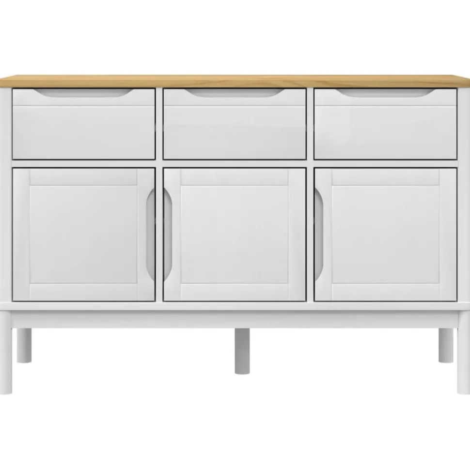 Senkki FLORO valkoinen 114x43x74 cm täysi mänty (74024)