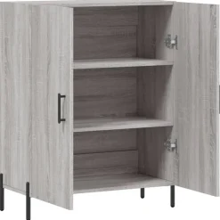 Senkki harmaa Sonoma 69,5x34x90 cm tekninen puu (27738)