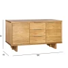 Senkki Home4You Lisbon 180x45x82cm, tammi