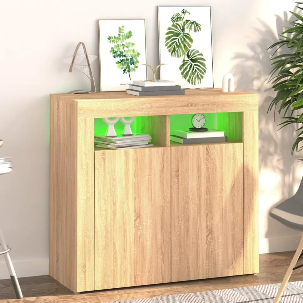 Senkki LED-valoilla, eri kokoja ja värejä