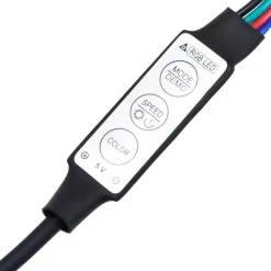 Senkki LED-valoilla, eri kokoja ja värejä