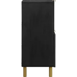 Senkki musta 80x33x75 cm tekninen puu (17675)