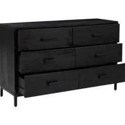 Senkki 110x35x70 cm mänty musta