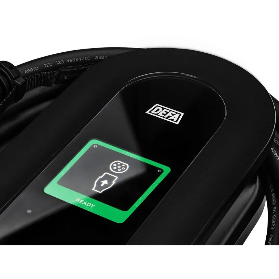 Sähköauton latausasema Defa Power, Type2, 22kW(3x32A), 6m kaapeli, wifi, RFID, latausteho ohjautuu pörssisähkön mukaan