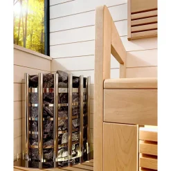 Sähkökiuas Harvia Glow Corner TRC90XE Steel 9 kW 8-14 m³ erillinen ohjaus